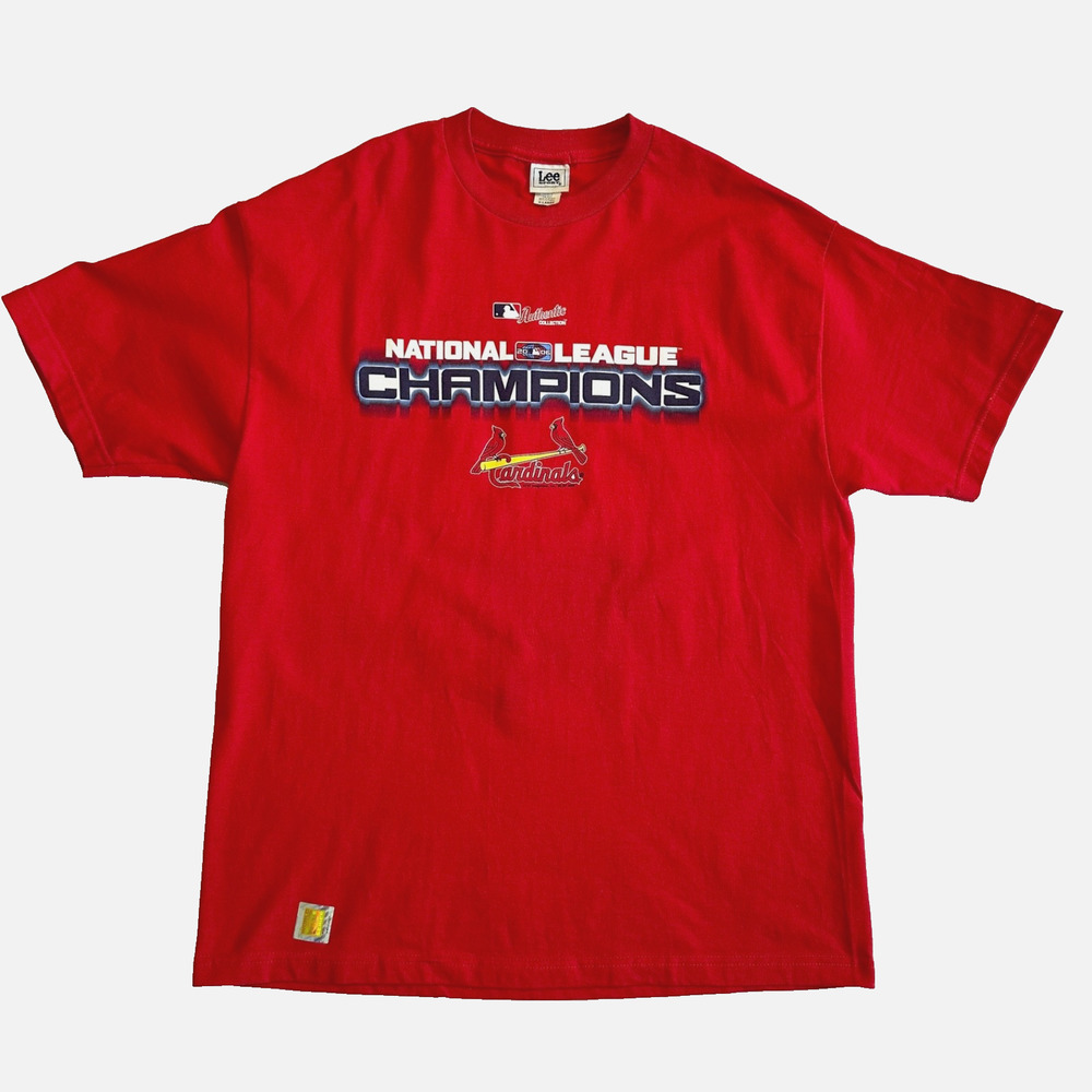 2006 St. Louis Cardinals National League Champions T-shirt Mens XL Red MLB NWOT